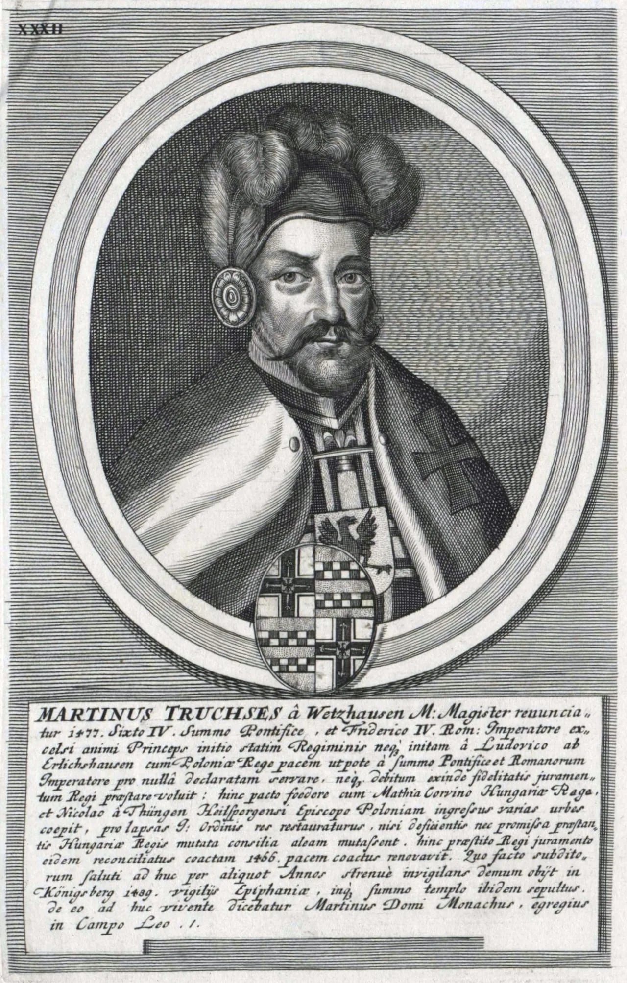 Porträt von Martin Truchsess von Wetzhausen (1435–1489) – Gedenkseite
