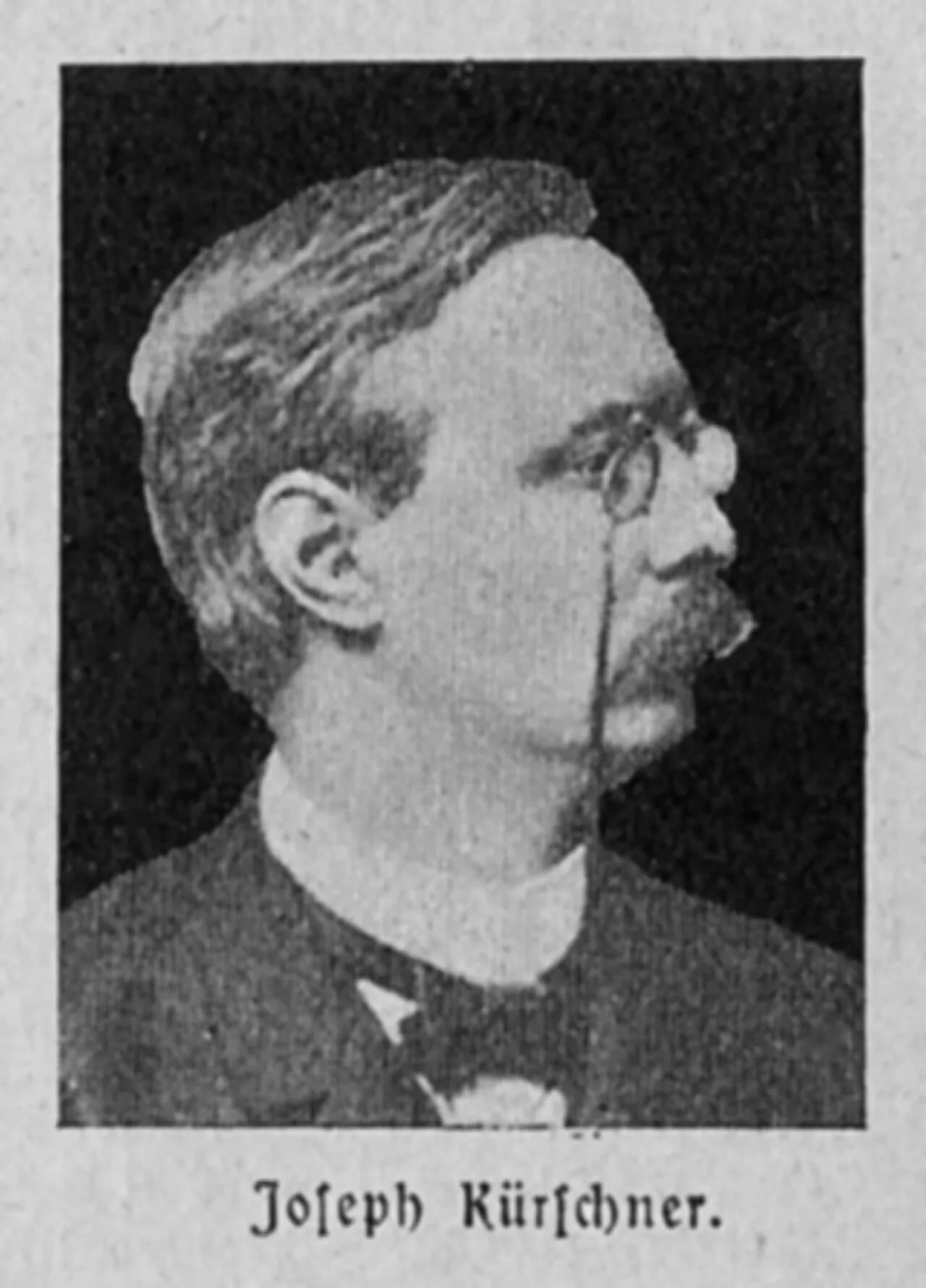 Porträt von Joseph Kürschner (1853–1902) – Gedenkseite