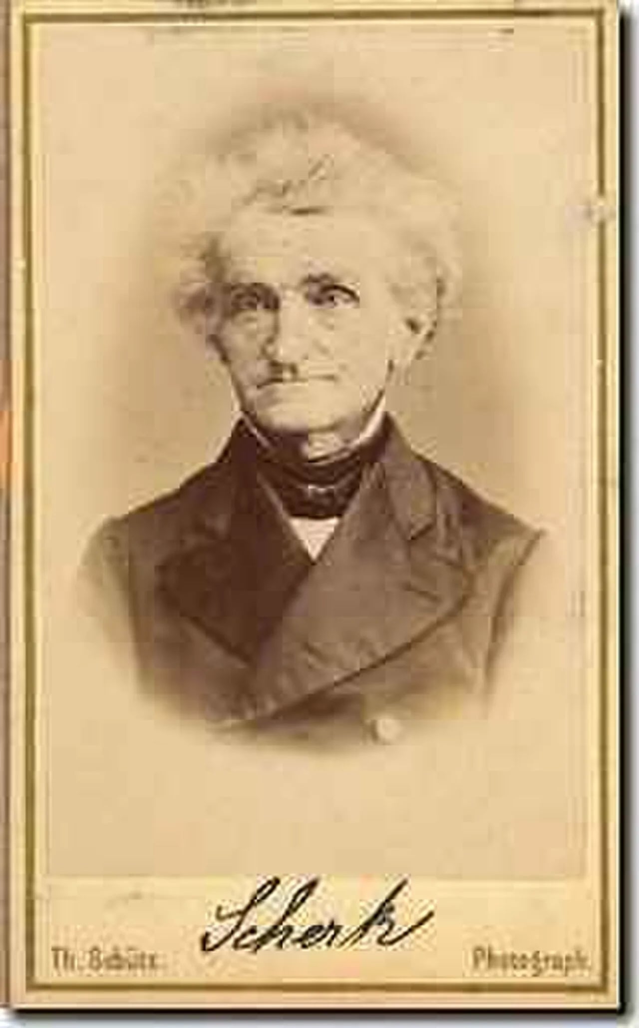 Porträt von Heinrich Ferdinand Scherk (1798–1885) – Gedenkseite