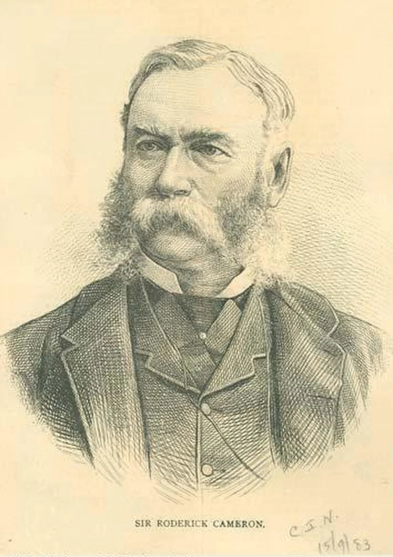 Portrait of Roderick Cameron (1825–1900) – memorial page
