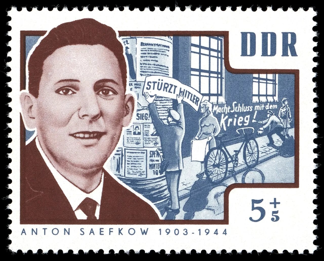 Porträt von Anton Saefkow (1903–1944) – Gedenkseite