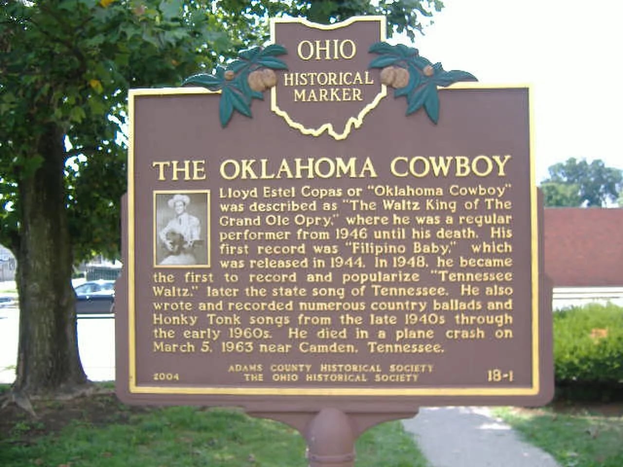 Porträt von Cowboy Copas (1913–1963) – Gedenkseite