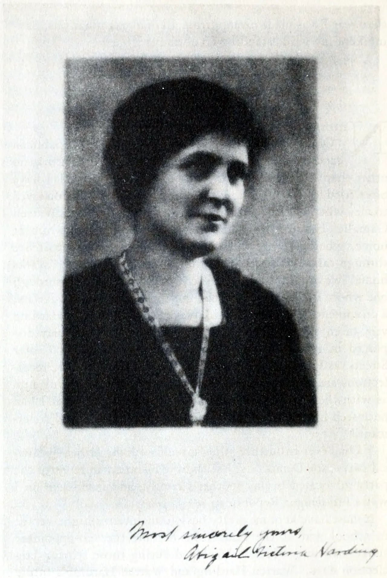 Portrait of Abigail Victoria Harding (1875–1935) – memorial page
