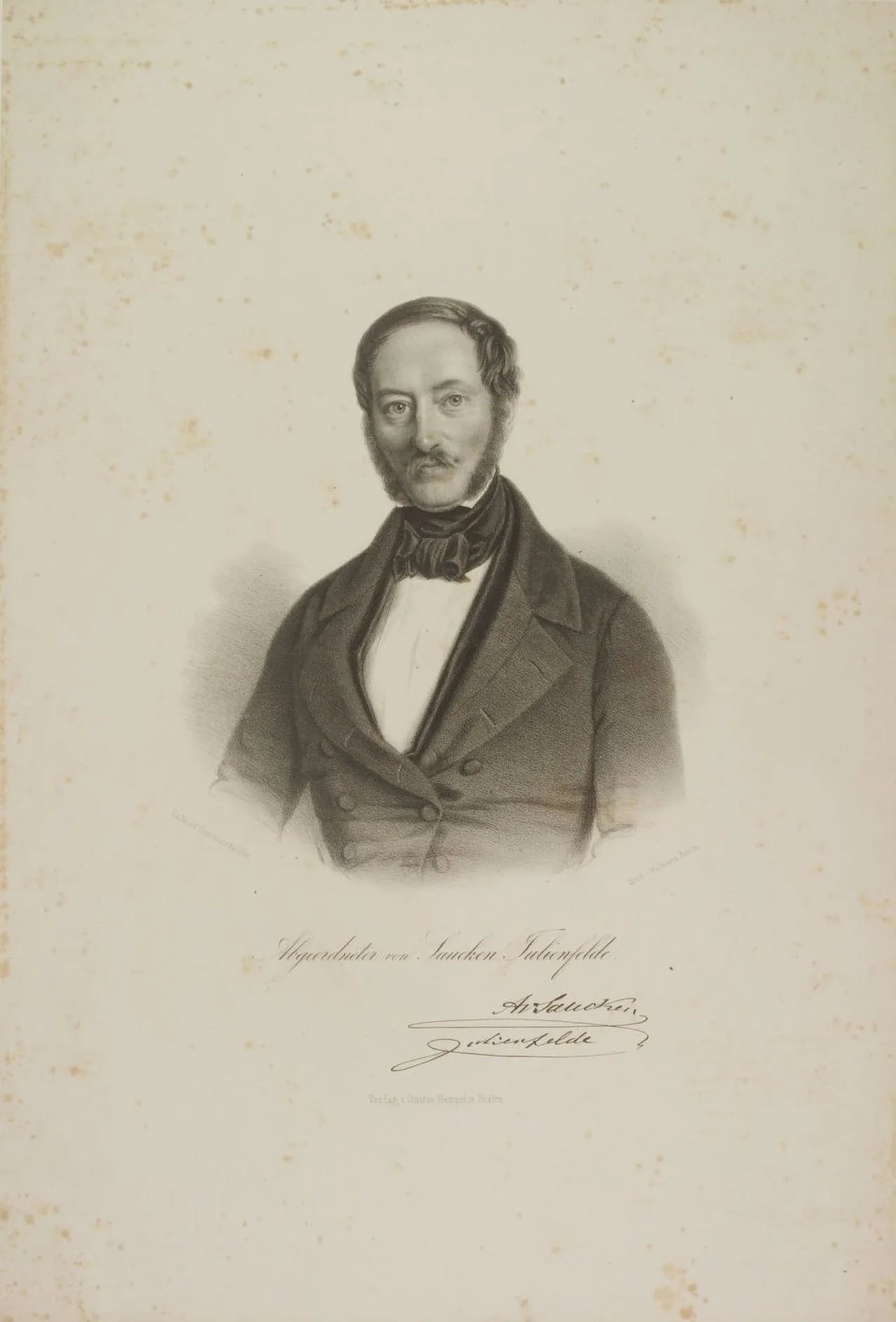 Porträt von August von Saucken-Julienfelde (1798–1873) – Gedenkseite