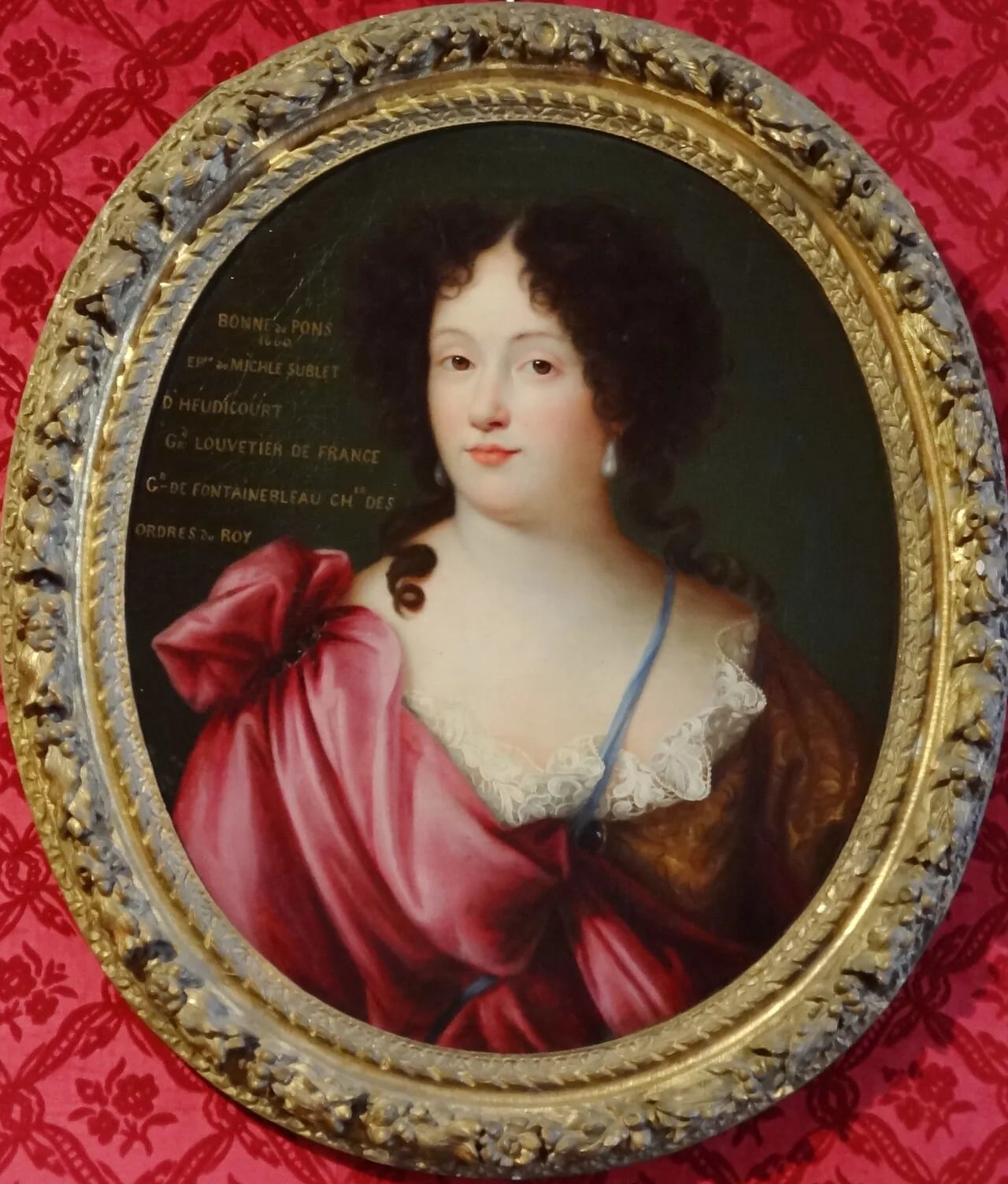 Porträt von Bonne de Pons d'Heudicourt (1641–1709) – Gedenkseite
