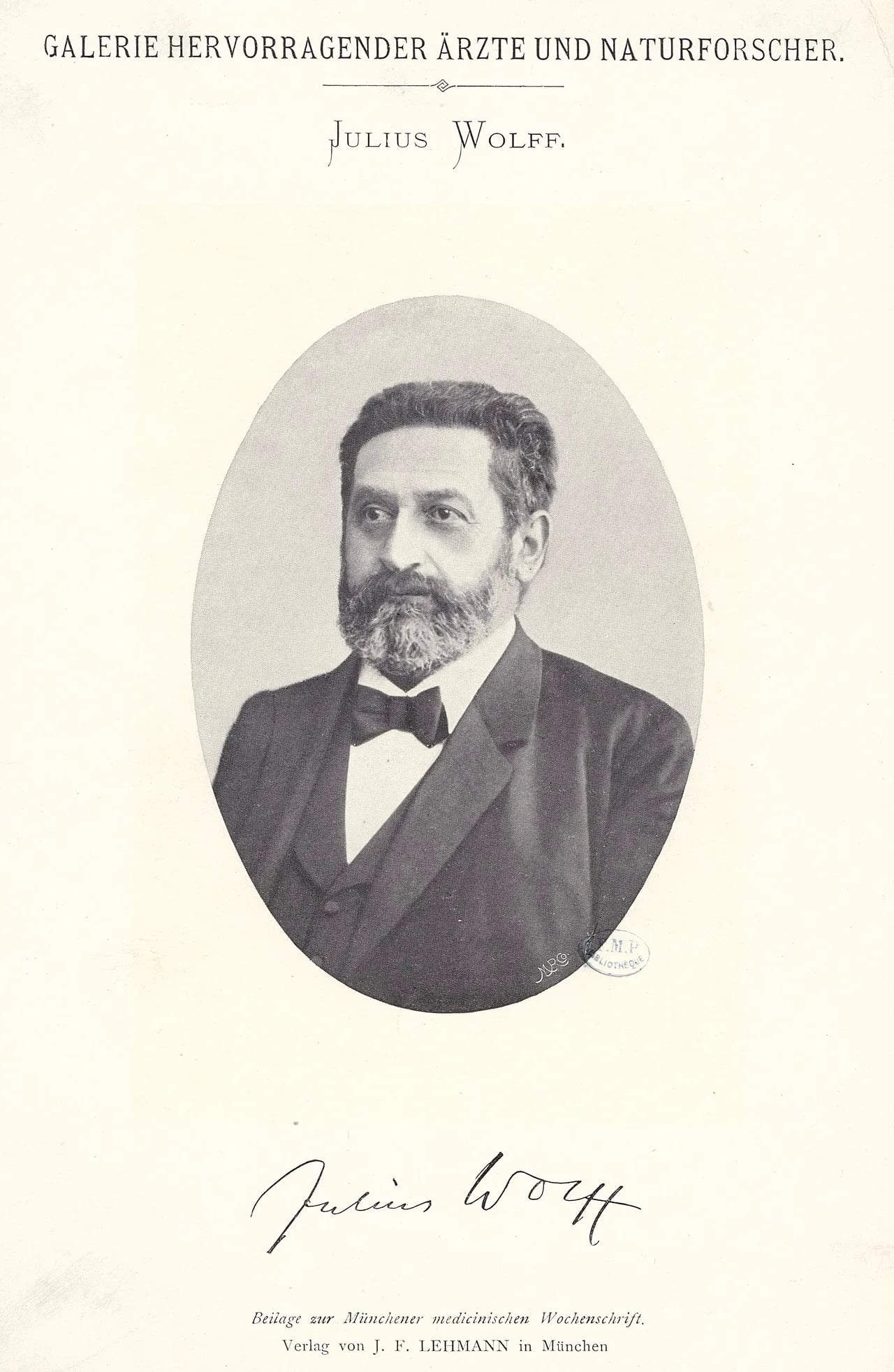 Portrait of Julius Wolff (1836–1902) – memorial page