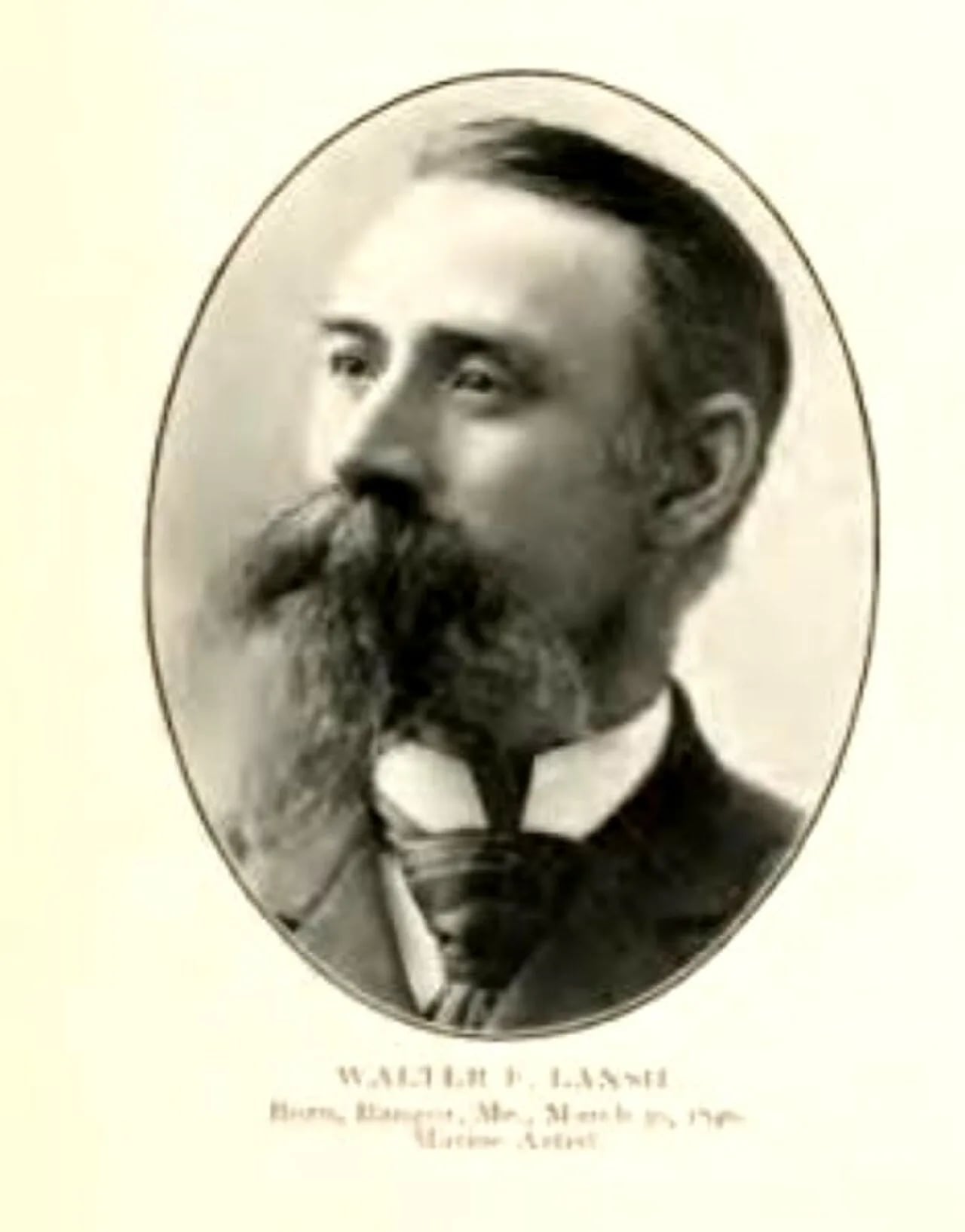 Porträt von Walter Franklin Lansil (1846–1925) – Gedenkseite