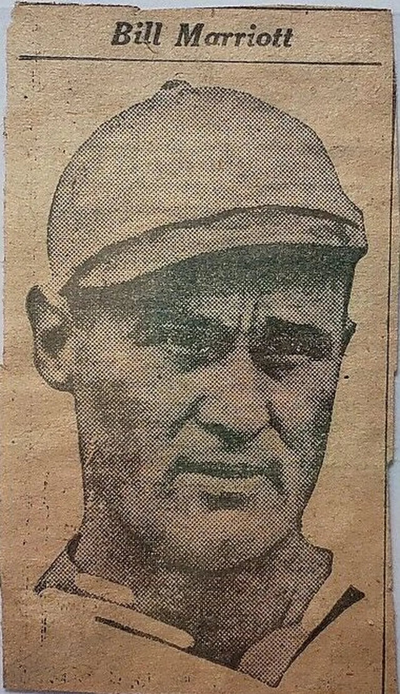 Portrait of William Marriott (1893–1969) – memorial page