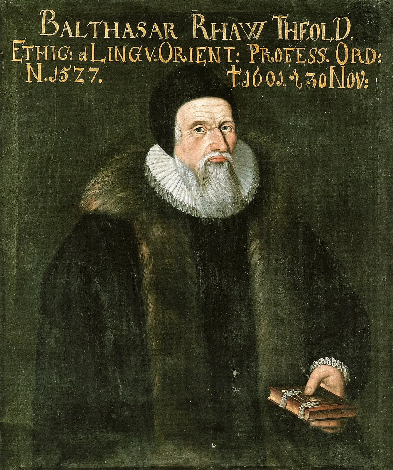 Portrait of Balthasar Rhaw (1527–1601) – memorial page