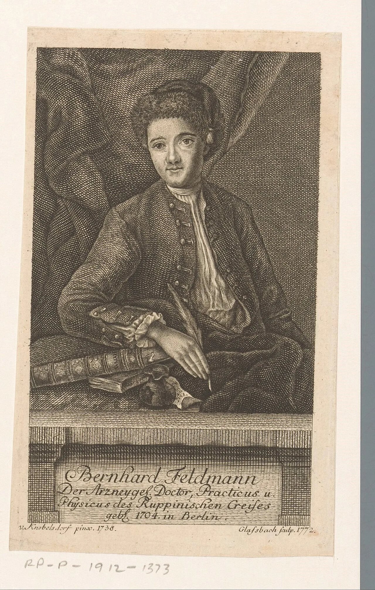 Portrait of Bernhard Feldmann (1704–1776) – memorial page