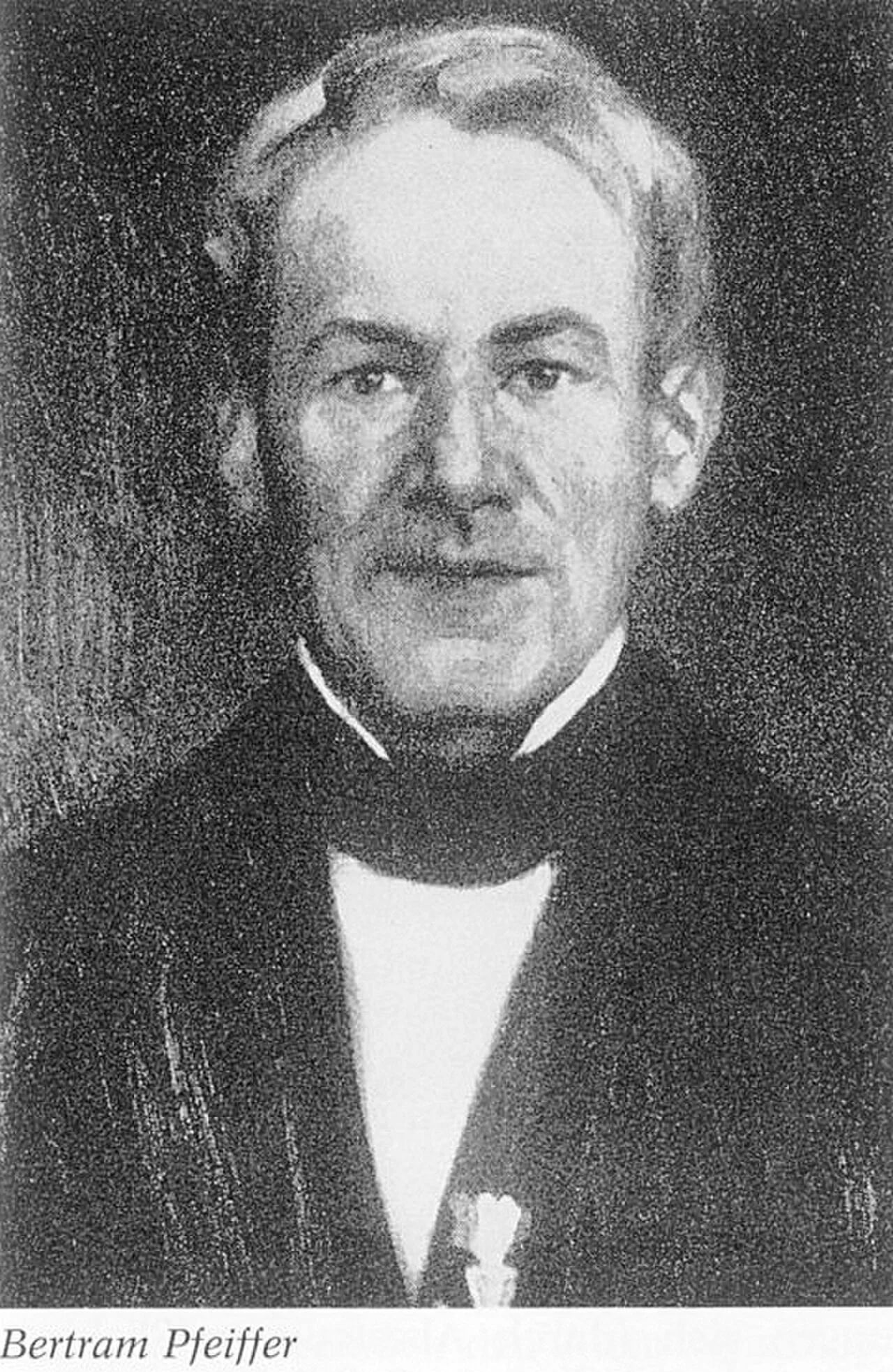 Portrait of Bertram Pfeiffer (1797–1872) – memorial page