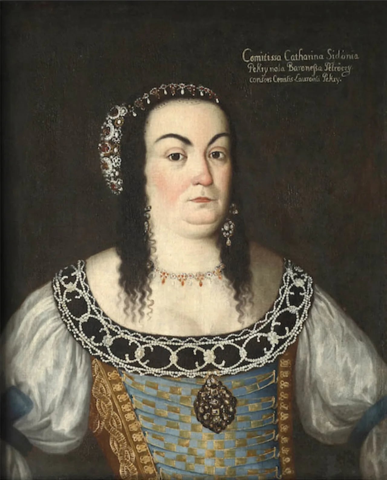 Porträt von Kata Szidónia Petrőczy (1659–1708) – Gedenkseite
