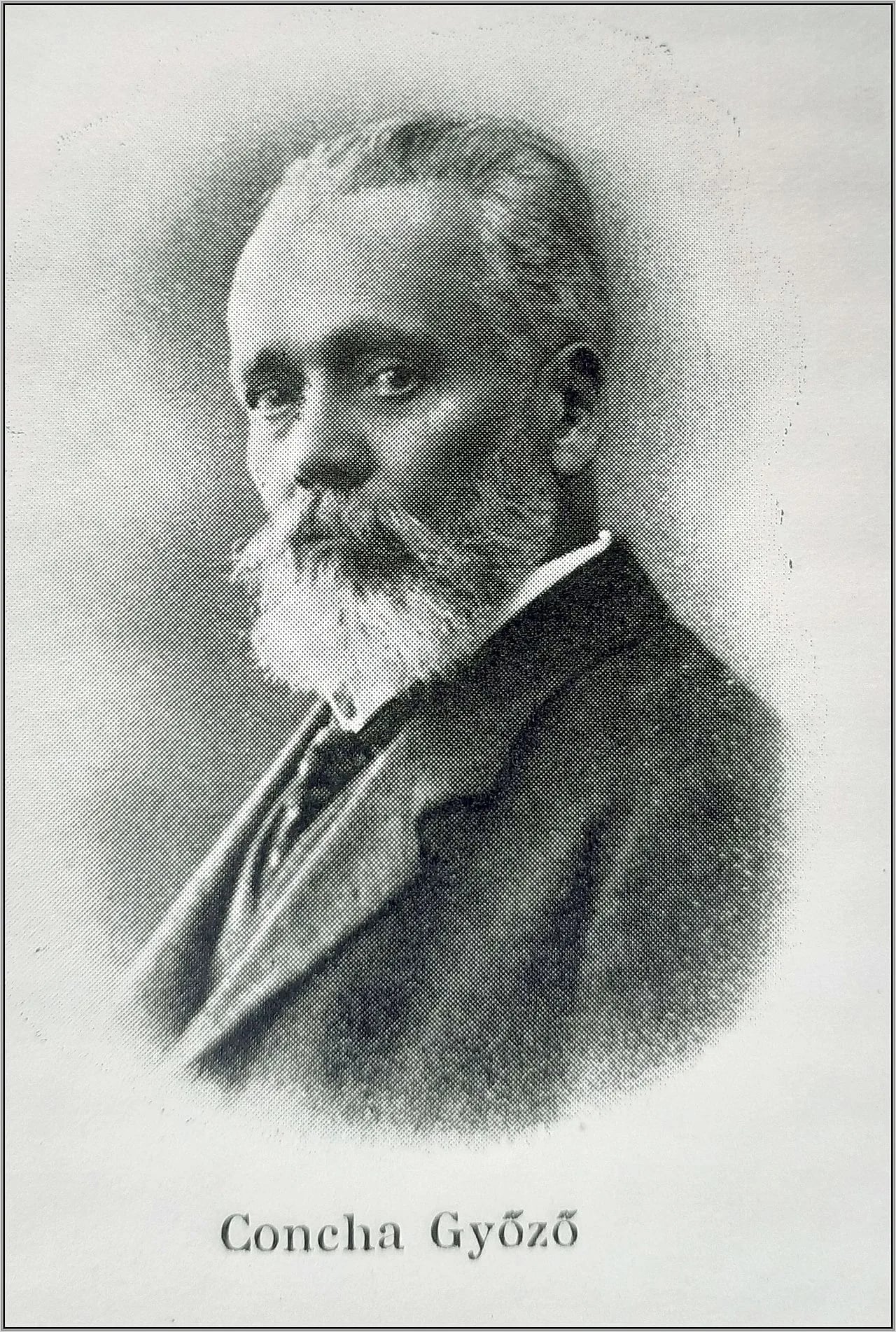 Portrait of Győző Concha (1846–1933) – memorial page