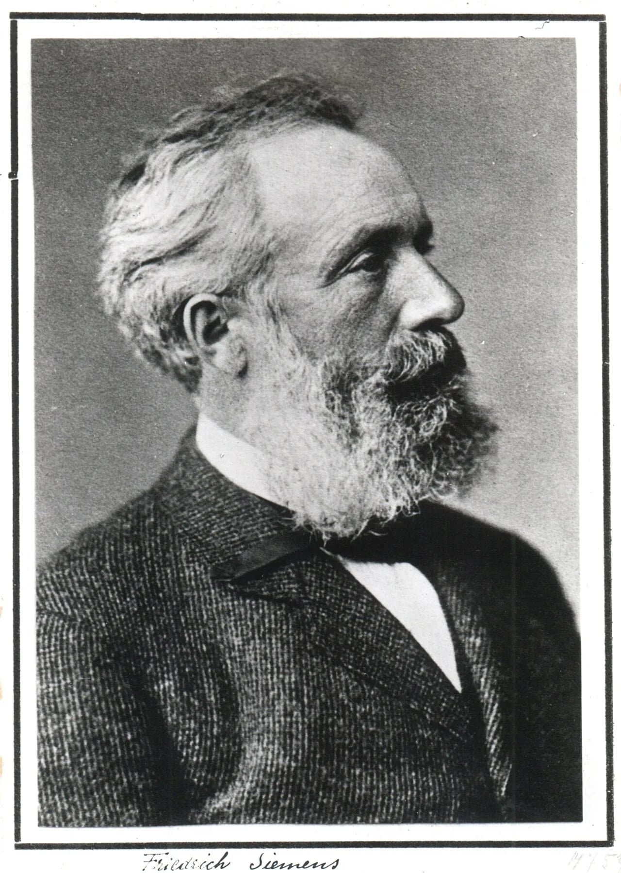 Porträt von Friedrich Siemens (1826–1904) – Gedenkseite