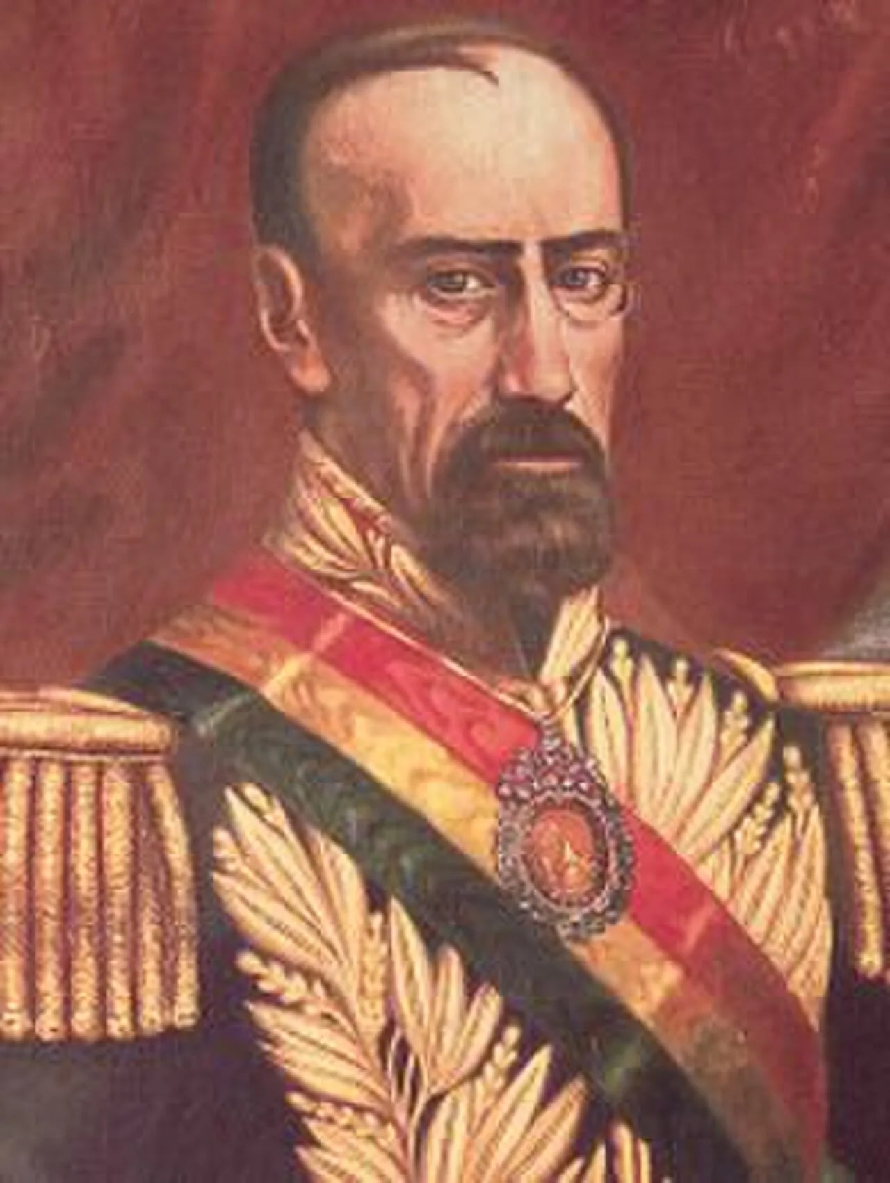 Porträt von José María Achá (1810–1868) – Gedenkseite