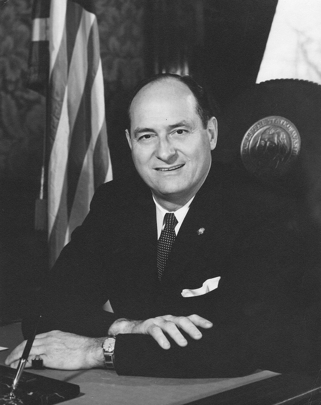 Porträt von Albert Rosellini (1910–2011) – Gedenkseite