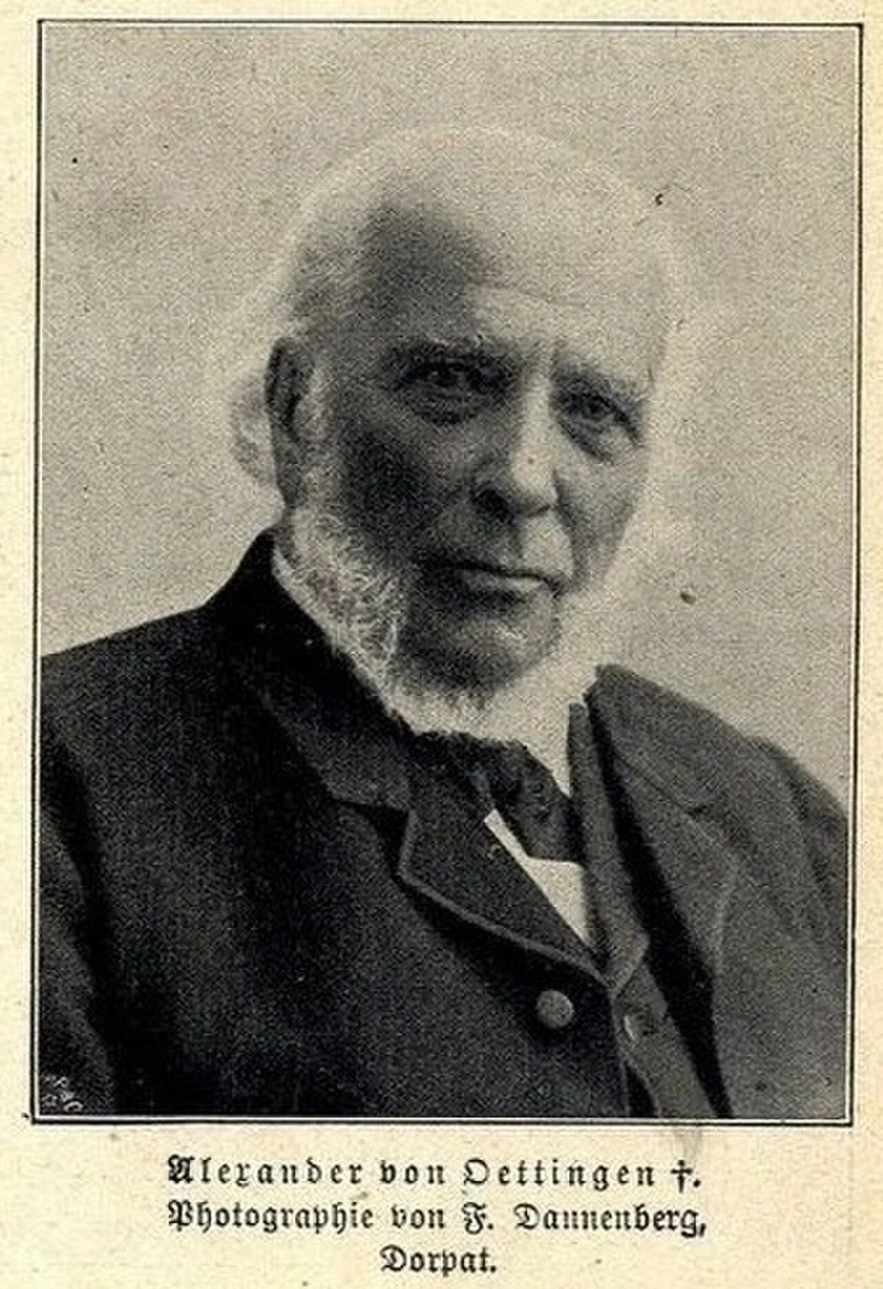 Portrait of Alexander von Oettingen (1827–1906) – memorial page