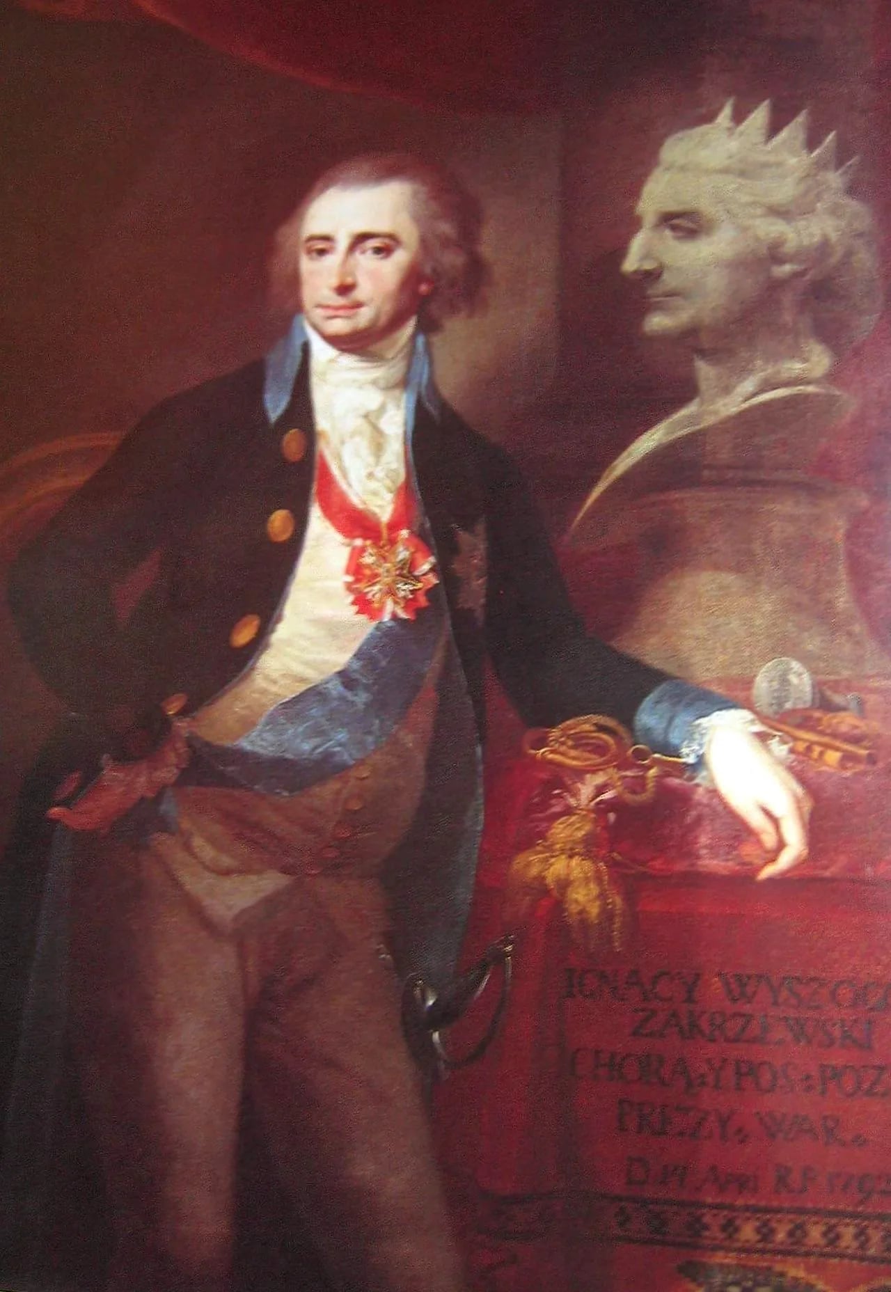 Porträt von Ignacy Wyssogota Zakrzewski (1745–1802) – Gedenkseite