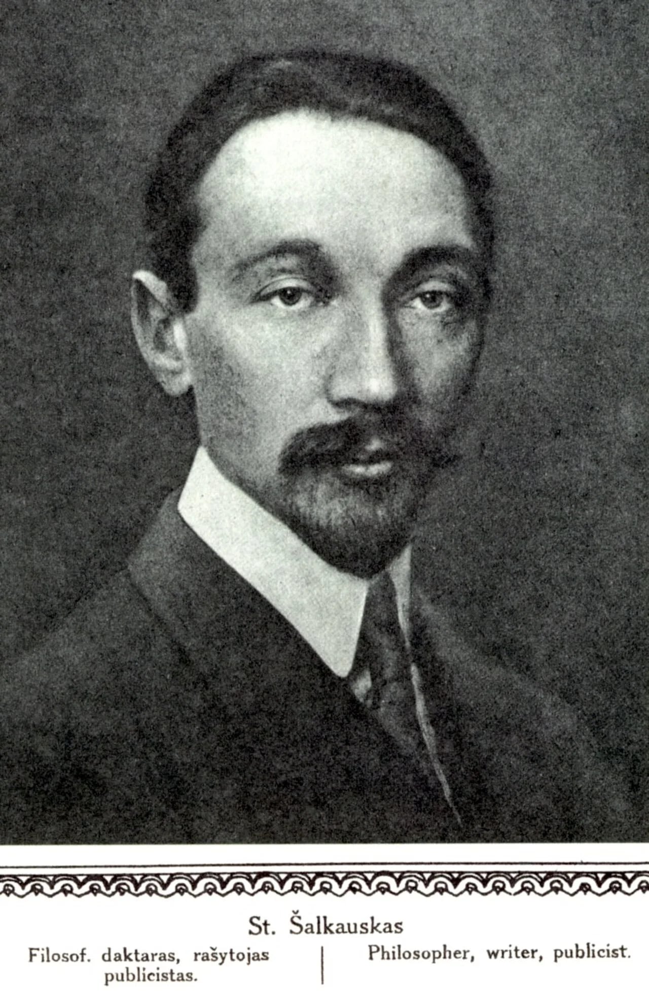 Portrait of Stasys Šalkauskis (1886–1941) – memorial page