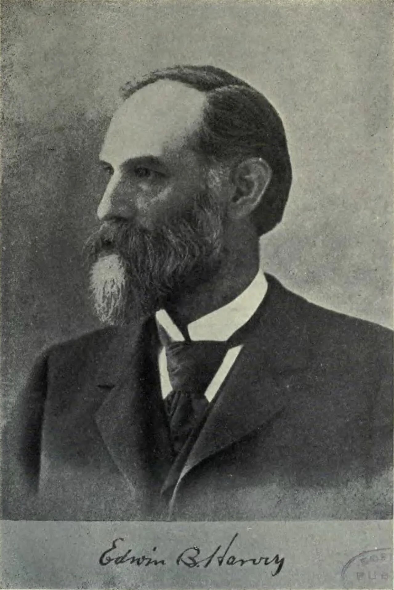 Porträt von Edwin Bayard Harvey (1834–1913) – Gedenkseite
