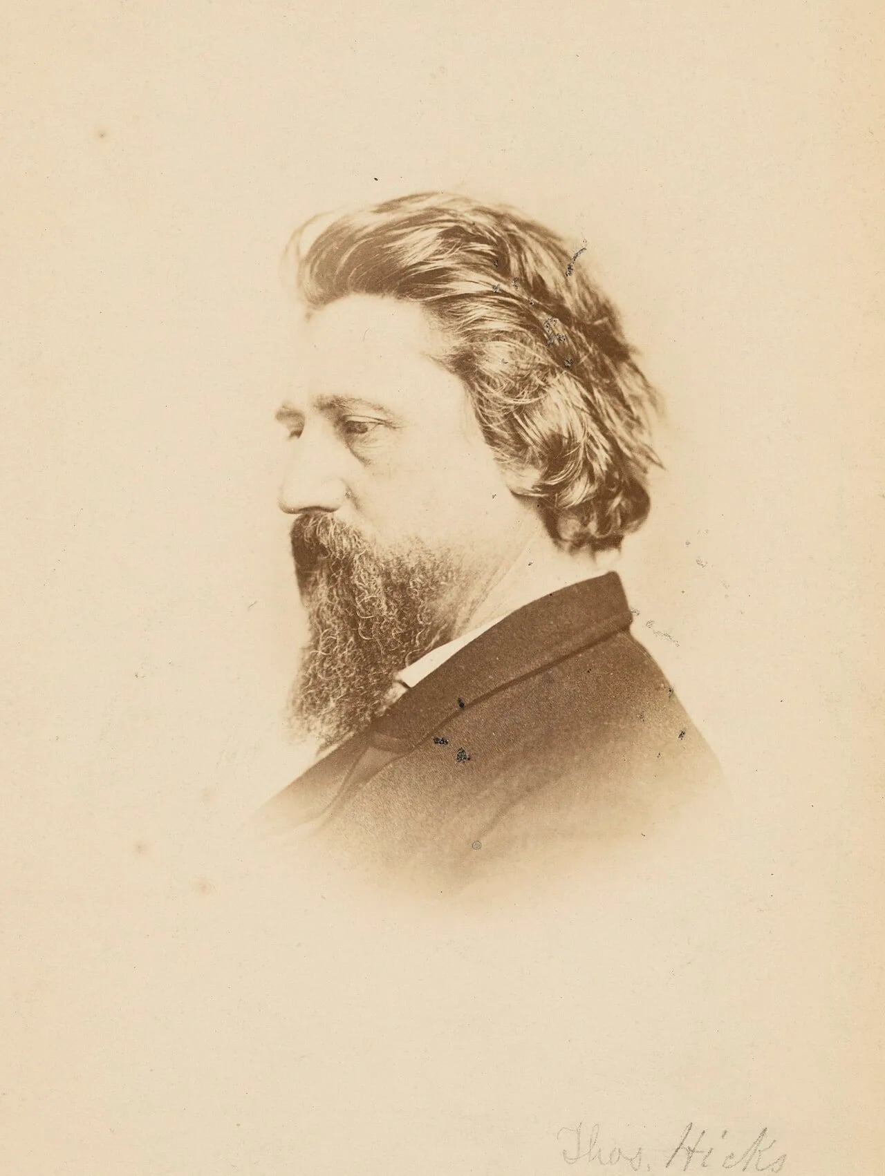 Portrait of Thomas Hicks (1823–1890) – memorial page