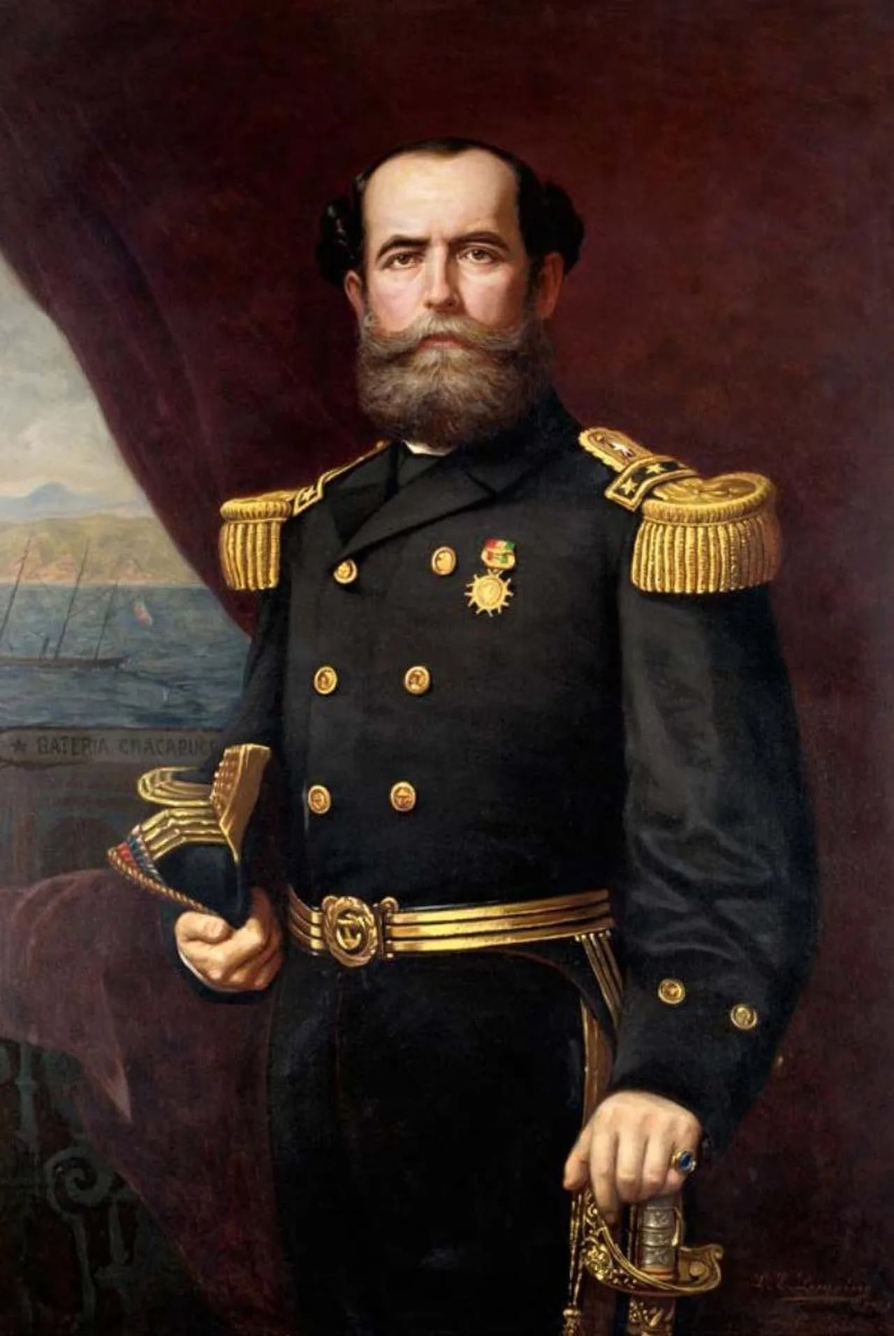 Porträt von Juan Williams Rebolledo (1825–1910) – Gedenkseite