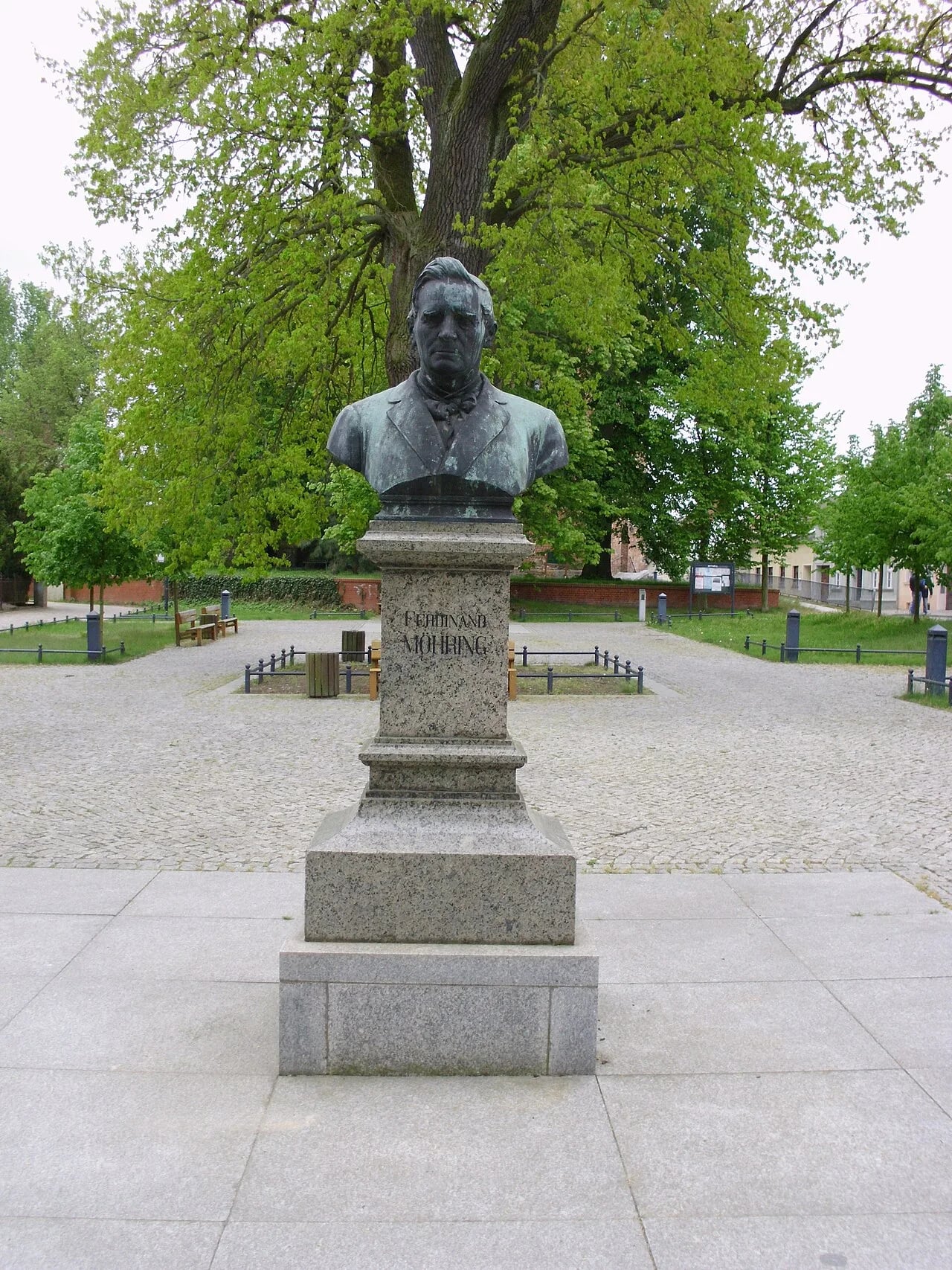 Porträt von Ferdinand Möhring (1816–1887) – Gedenkseite