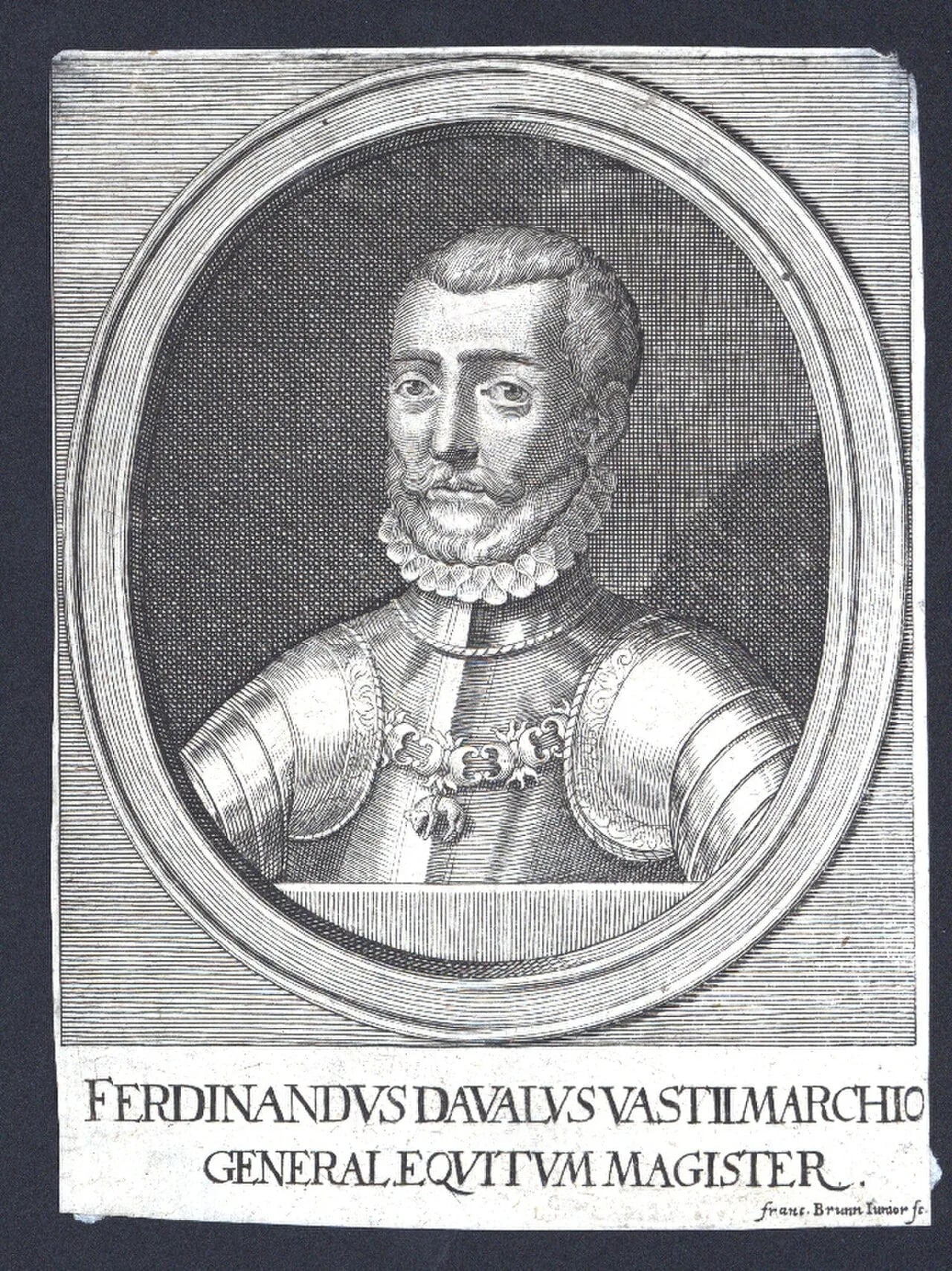 Portrait of Francesco Fernando d’Avalos d’Aquino d’Aragona (1530–1571) – memorial page