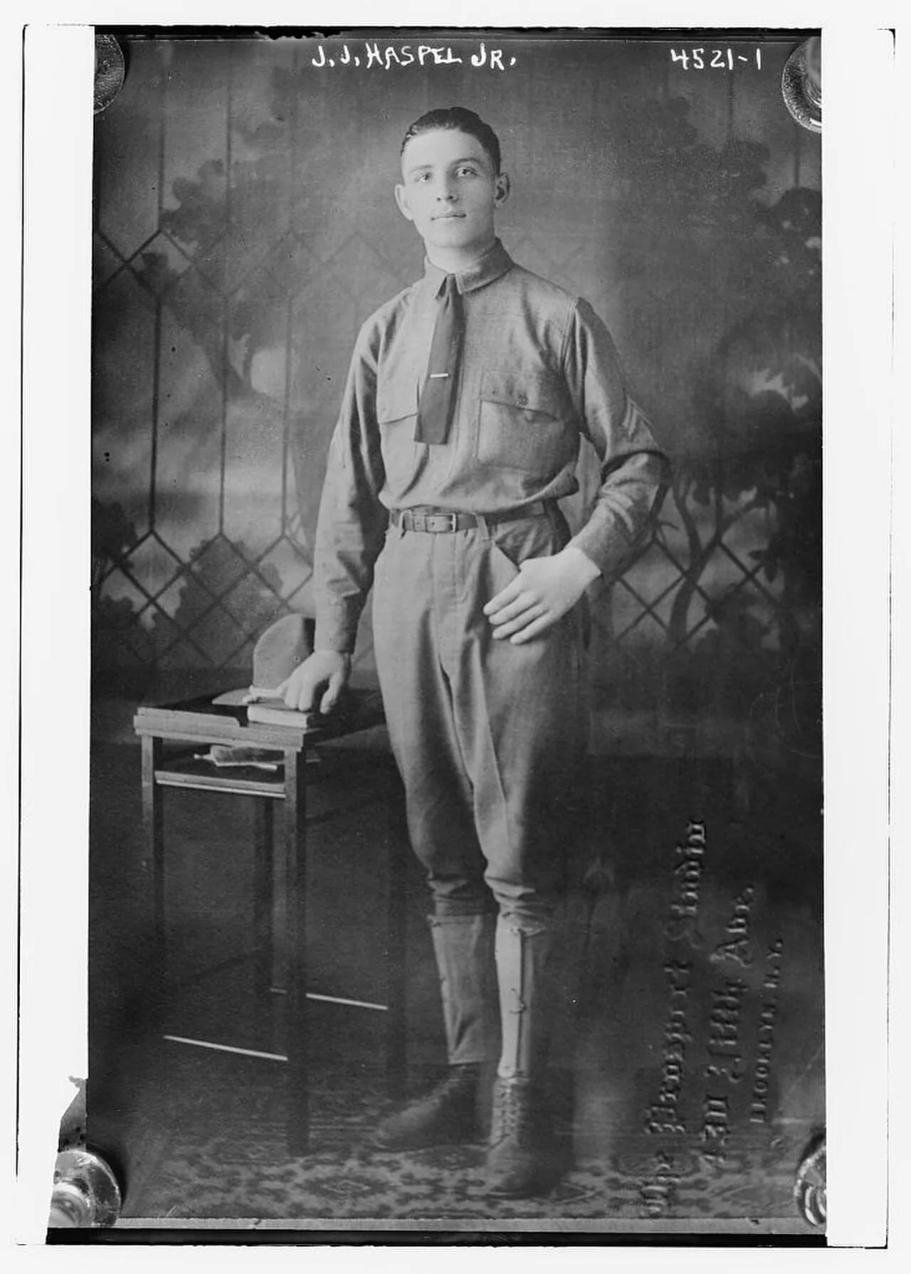 Portrait of John Joseph Haspel Jr. (1897–1918) – memorial page