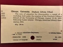 University of Chicago Graduate Library School