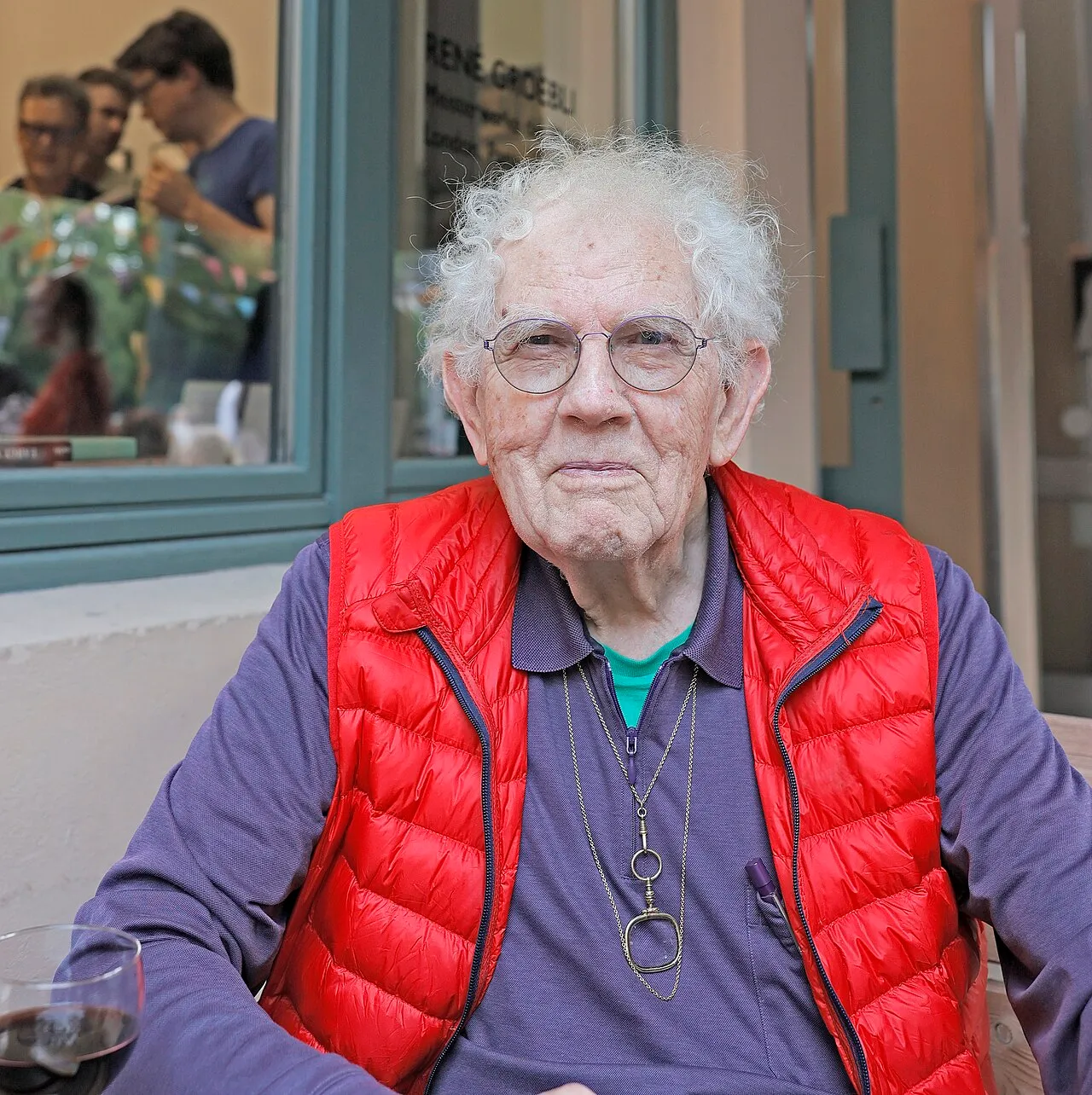 René Groebli at an exhibition opening in Berlin in 2024