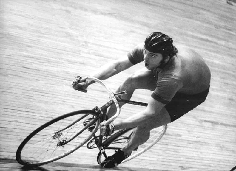Emanuel Raasch in 1977 at the East German track championships in Berlin