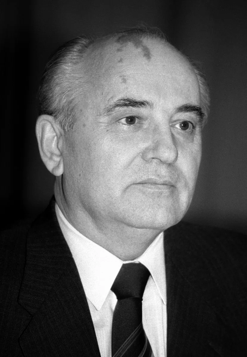 Mikhail Gorbachev in Moscow in 1991
