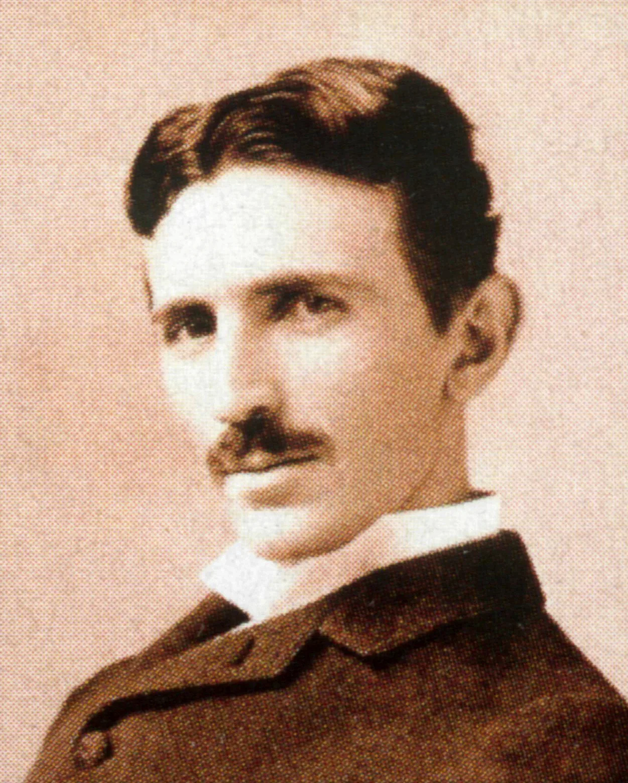 Nikola Tesla auf einem Porträt um 1890