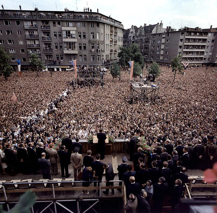 John F. Kennedy speaking in West Berlin, 1963
