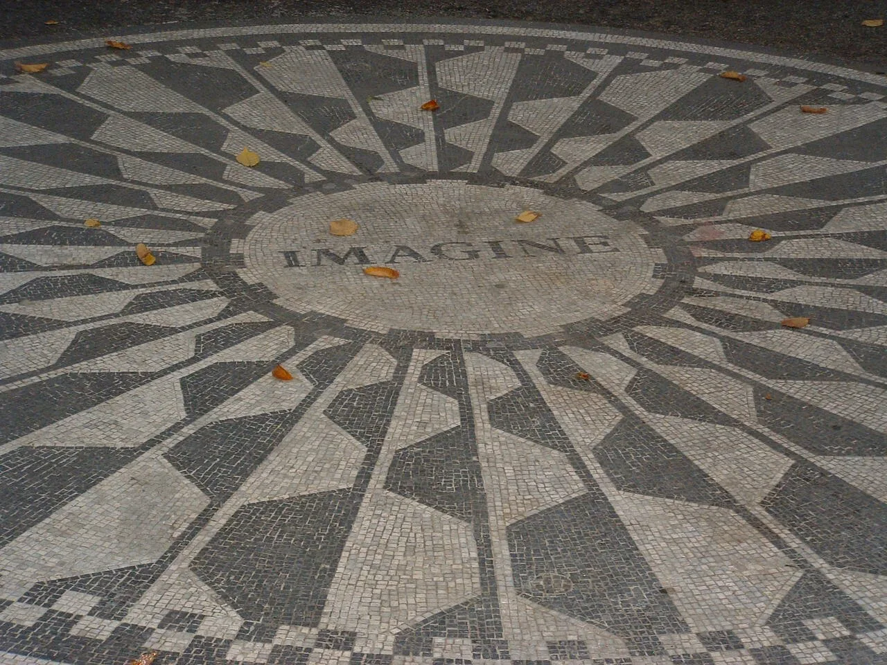 Imagine Memorial im Strawberry Fields Memorial im Central Park