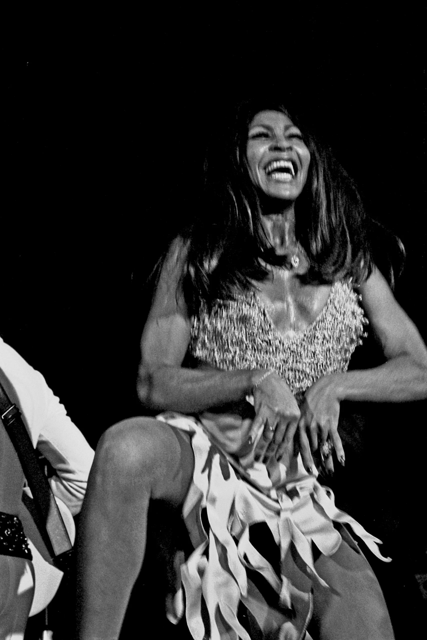 Tina Turner performing on stage in Hamburg in 1972