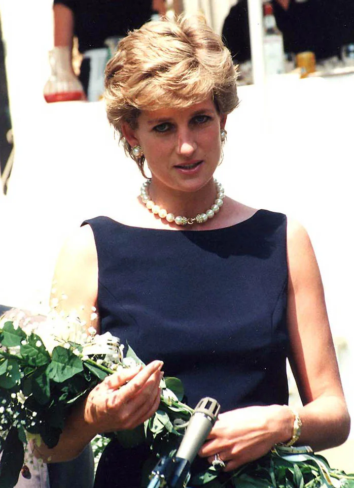Diana at the Leonardo Prize ceremony in Moscow, 1995