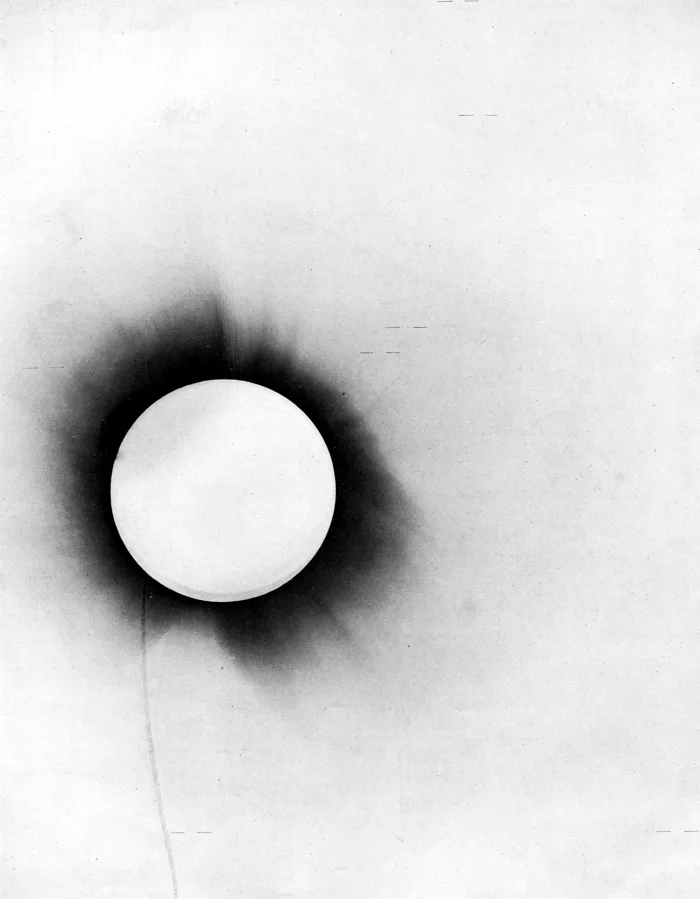 Image from the 1919 solar eclipse used to test Einstein&amp;#39;s prediction