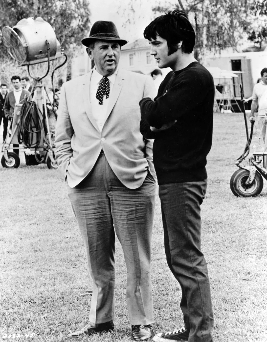 Elvis Presley und Colonel Tom Parker im Jahr 1969