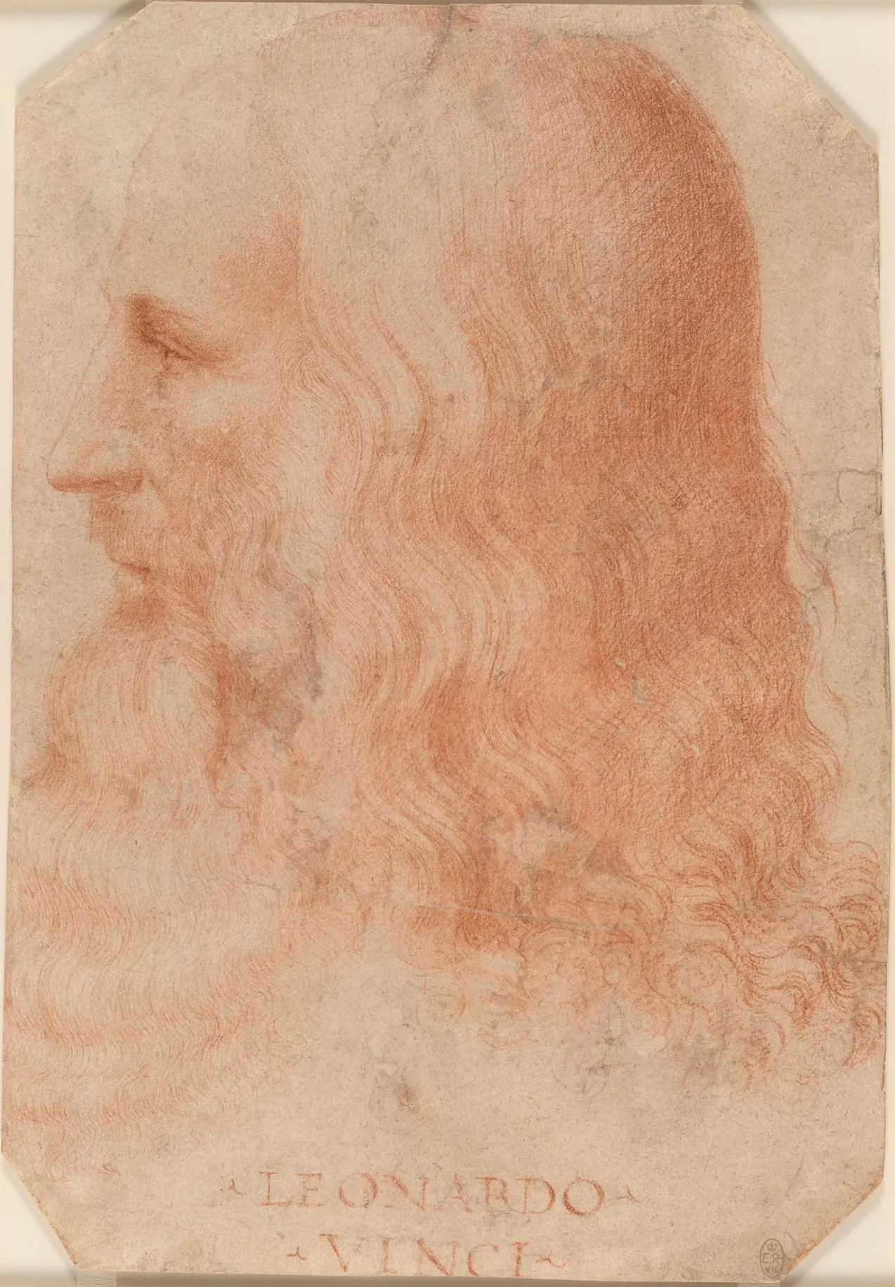 Porträt Leonardos, Francesco Melzi zugeschrieben