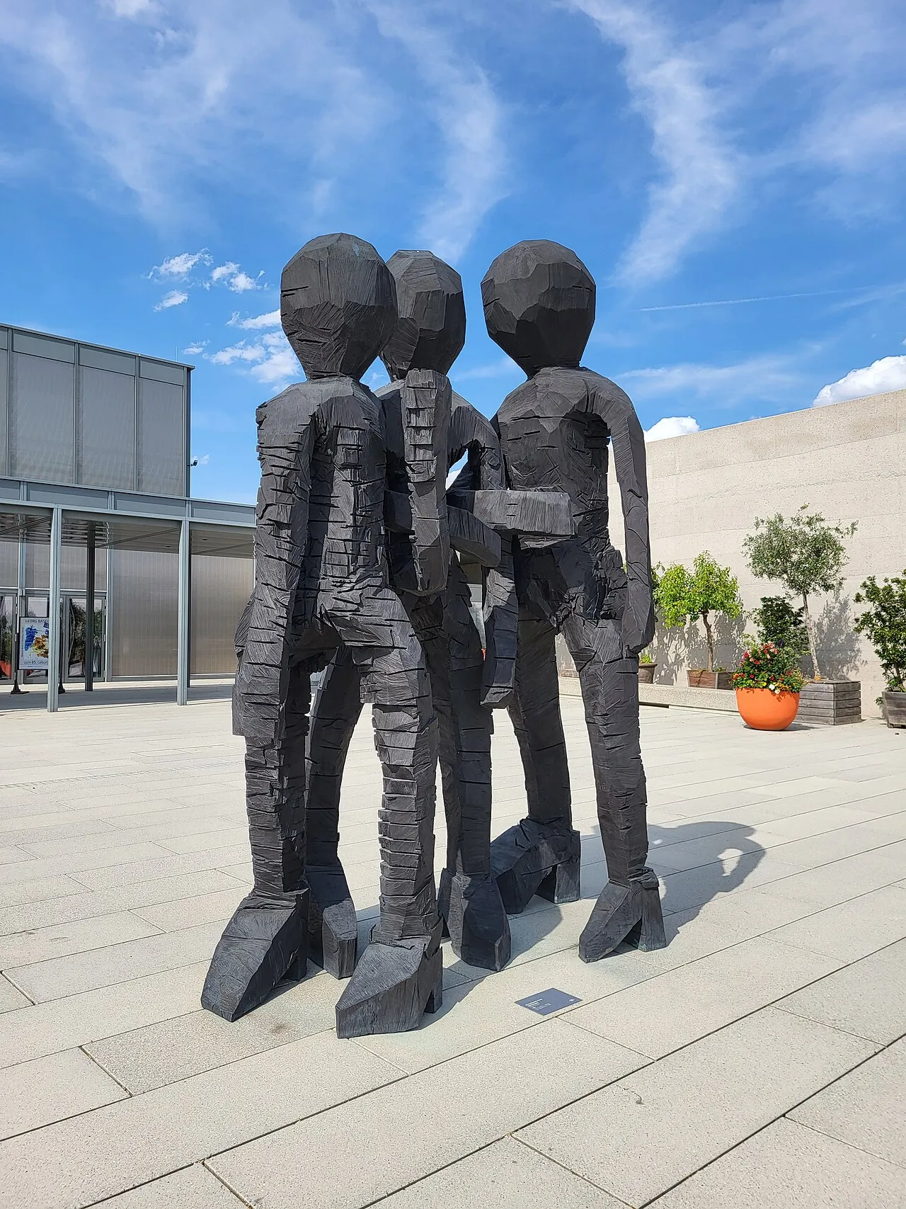 Georg Baselitz, BDM Gruppe, 2012 bronze at Museum Würth 2 in Künzelsau