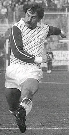 Harald Mothes in the match 1. FC Union Berlin against Wismut Aue in 1986