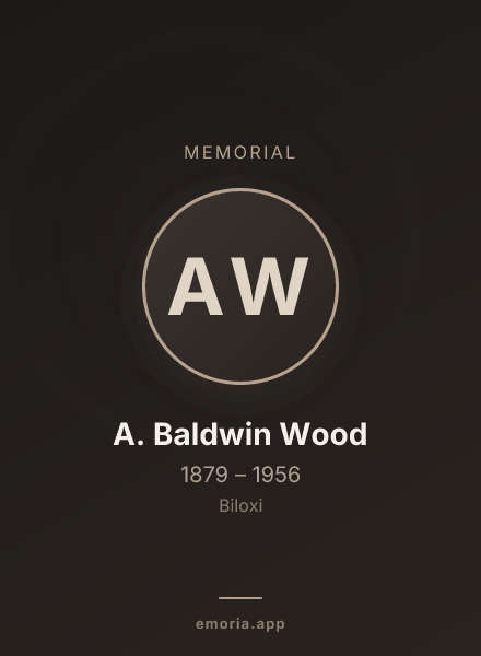 Memorial portrait of A. Baldwin Wood