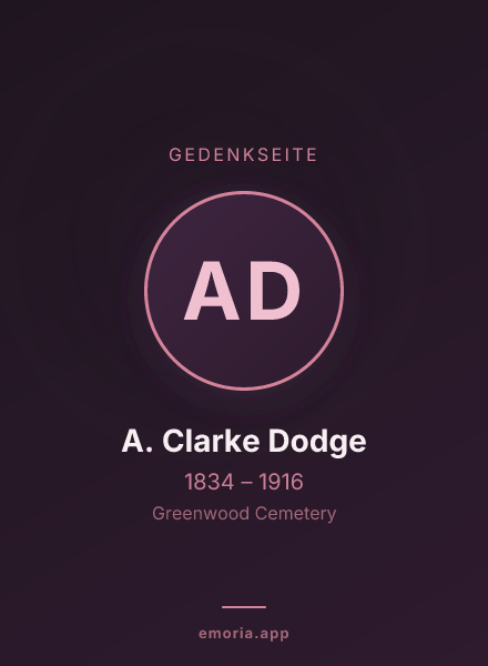 Gedenkportrait von A. Clarke Dodge