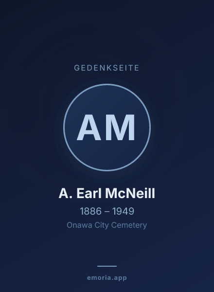 Gedenkportrait von A. Earl McNeill
