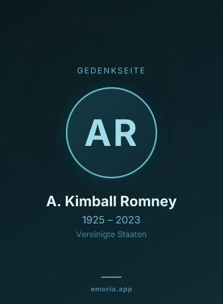 Gedenkportrait von A. Kimball Romney