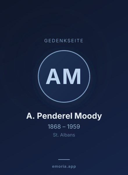 Gedenkportrait von A. Penderel Moody