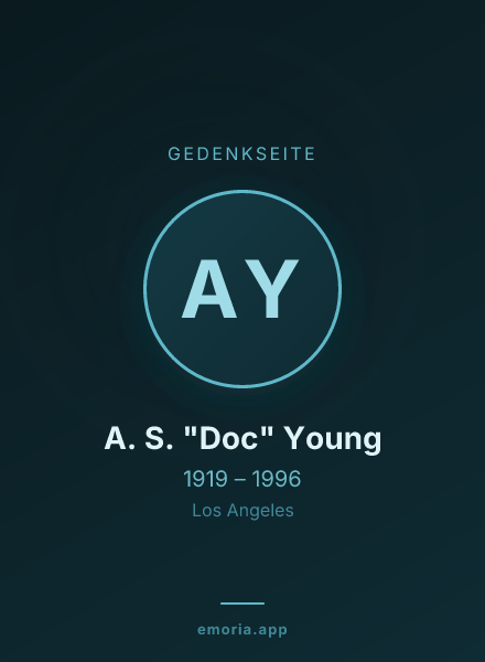 Gedenkportrait von A. S. "Doc" Young