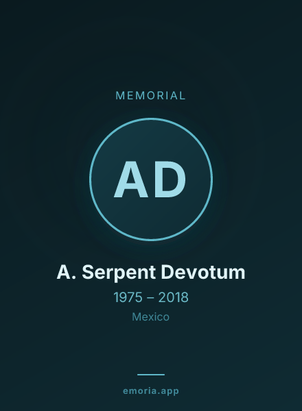 Memorial portrait of A. Serpent Devotum